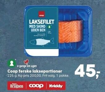 SuperBrugsen Coop ferske lakseportioner tilbud