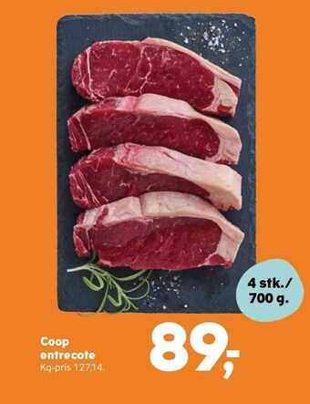 SuperBrugsen Coop entrecote tilbud