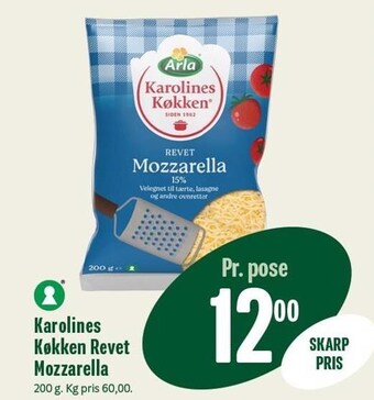 Min Købmand Karolines køkken revet mozzarella tilbud