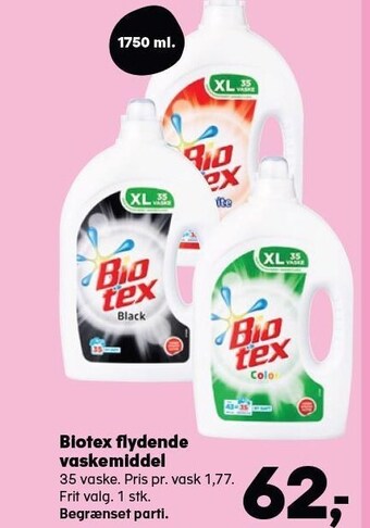 SuperBrugsen Biotex flydende vaskemiddel tilbud