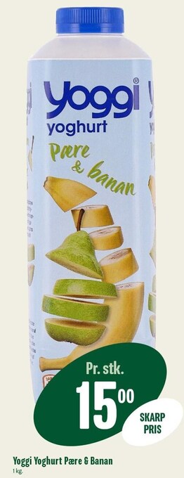 Min Købmand Yoggi yoghurt pære & banan tilbud