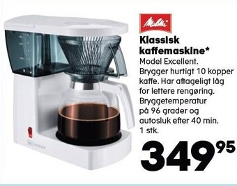 Klassisk kaffemaskine