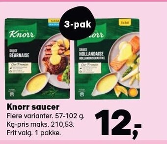 SuperBrugsen Knorr saucer tilbud