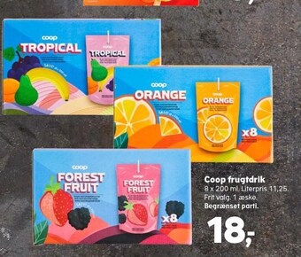 Kvickly Coop frugtdrik tilbud