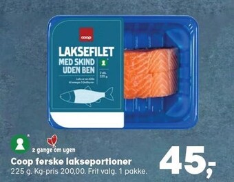 Kvickly Coop ferske lakseportioner tilbud