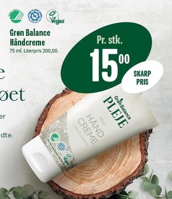 Min Købmand Grøn balance håndcreme tilbud