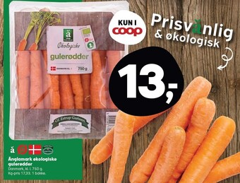 Kvickly Änglamark økologiske gulerødder tilbud