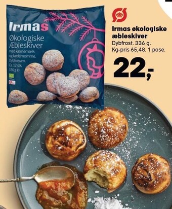 Kvickly Irmas økologiske æbleskiver tilbud