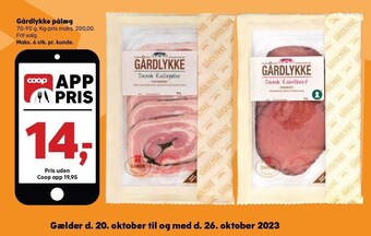 Kvickly Gårdlykke pålæg tilbud