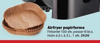 Kvickly Airfryer papirforme tilbud