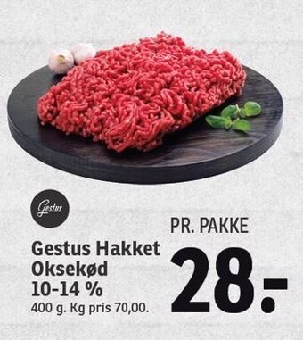 SPAR Gestus hakket oksekød 10-14% tilbud