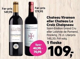 Kvickly Chateau viramon eller chateau la croix chaigneau tilbud