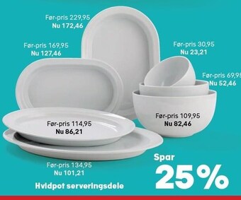 Kvickly Hvidpot serveringsdele tilbud
