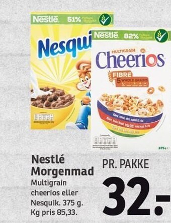 SPAR Nestle morgenmad tilbud