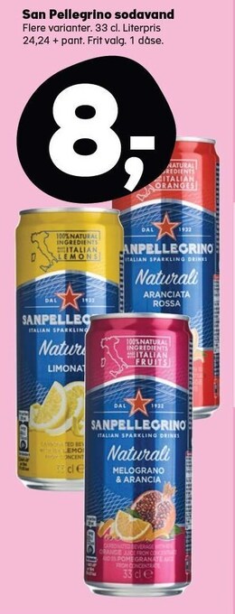 Kvickly San pellegrino sodavand tilbud