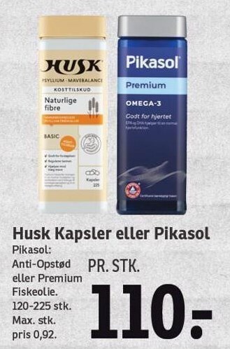 SPAR Husk kapsler eller pikasol tilbud