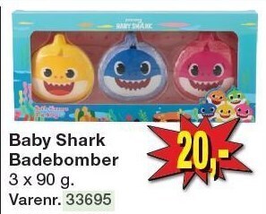 Harald Nyborg Baby shark badebomber tilbud