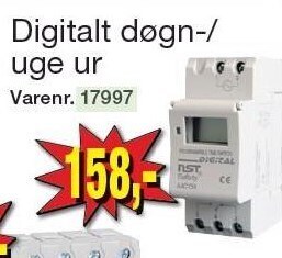Harald Nyborg Digitalt døgn-/uge ur tilbud