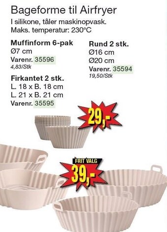 Harald Nyborg Bageforme til airfryer tilbud