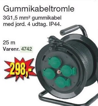 Harald Nyborg Gummikabeltromle tilbud