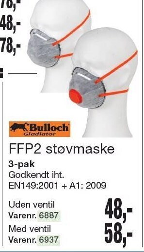 Harald Nyborg Ffp2 støvmaske tilbud