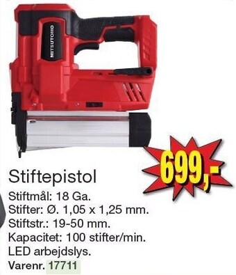 Harald Nyborg Stiftepistol tilbud