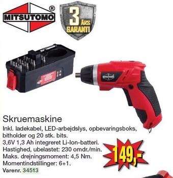 Harald Nyborg Skruemaskine tilbud