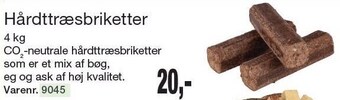 Harald Nyborg Hårdttræsbriketter tilbud