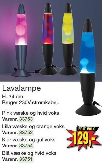 Harald Nyborg Lavalampe tilbud
