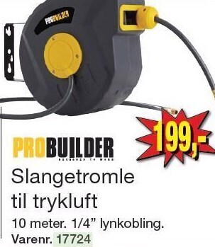 Harald Nyborg Slangetromle til trykluft tilbud