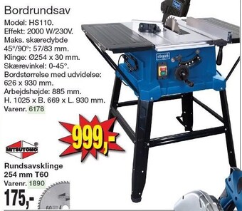 Harald Nyborg Bordrundsav tilbud