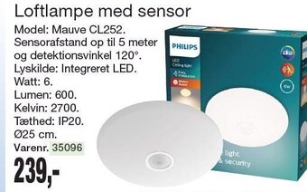 Harald Nyborg Loftlampe med sensor tilbud
