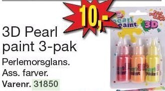 Harald Nyborg 3d pearl paint 3-pak tilbud