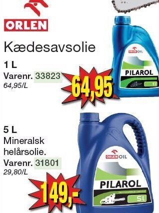 Harald Nyborg Orlen kædesavsolie tilbud