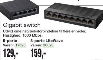 Harald Nyborg Gigabit switch tilbud