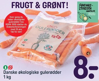 REMA 1000 Danske økologiske gulerødder tilbud