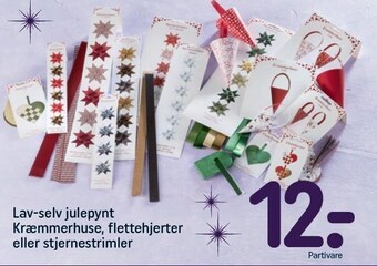 Lav-selv julepynt kræmmerhuse, flettehjerter eller stjernestrimler
