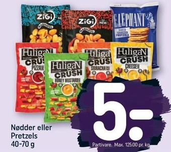 REMA 1000 Nødder eller pretzels tilbud