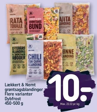 Lækkert & nemt grøntsagsblandinger
