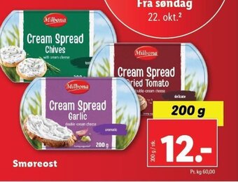 Lidl Smøreost tilbud