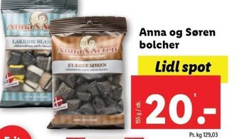 Anna og Søren bolcher