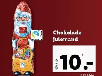 Lidl Chokolade julemand tilbud