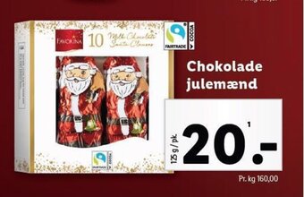 Lidl Chokolade julemænd tilbud
