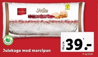 Lidl Julekage med marcipan tilbud