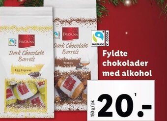 Lidl Fyldte chokolader med alkohol tilbud