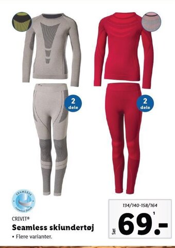 Lidl CRIVIT® Seamless skiundertøj tilbud