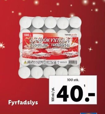 Lidl Fyrfadslys tilbud