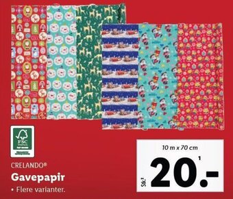 Lidl CRELANDOⓇ Gavepapir tilbud