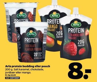Netto Arla protein budding eller pouch tilbud
