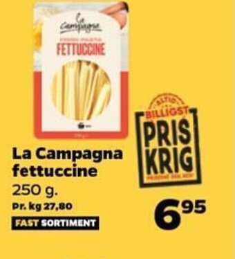 Netto La Campagna fettuccine tilbud